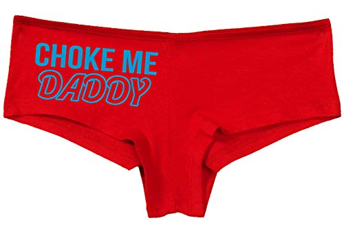 Knaughty Knickers Choke Me Daddy Obedient Submissive Slutty Red Panties