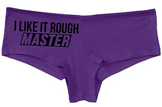 Knaughty Knickers I Like It Rough Master Give To Me Hard Slutty Purple Panties