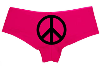 Knaughty Knickers Women's Peace Love Pot Weed Rave Hot Sexy Boyshort