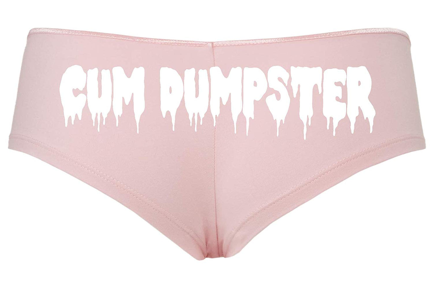Knaughty Knickers Cum Dumpster Cumdump Pink Boyshort Underwear DDLG cumslut Slut