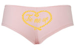 Knaughty Knickers Cute Tie Me Up BDSM Rope Design Pink Boyshort Underwear DDLG