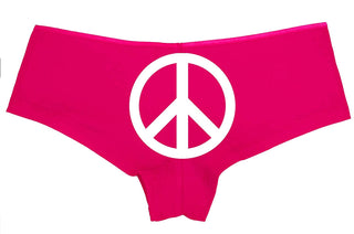 Knaughty Knickers Women's Peace Love Pot Weed Rave Hot Sexy Boyshort