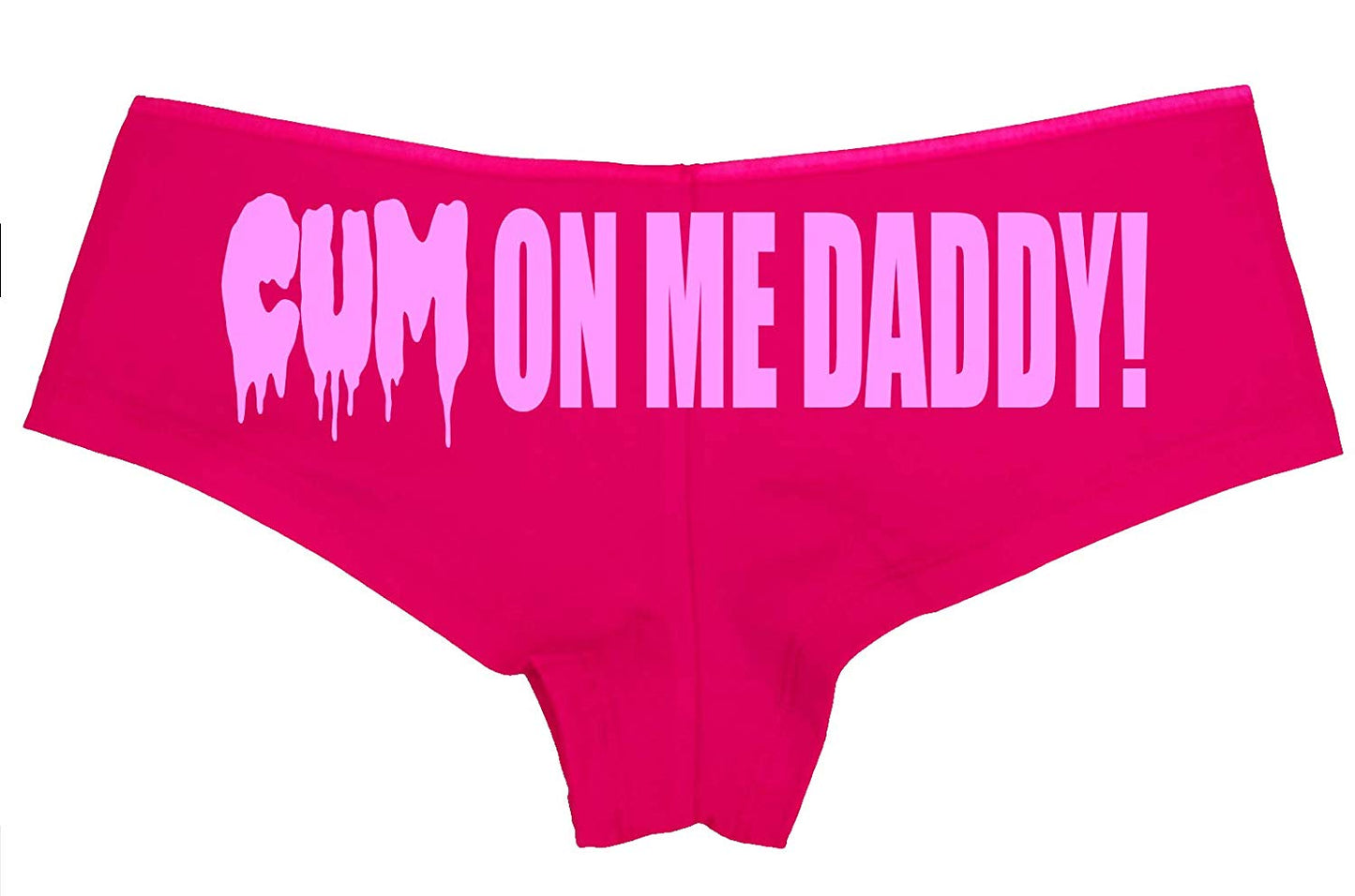 Knaughty Knickers Cum On Me Daddy DDLG cumslut Slut Pink Boyshort Underwear