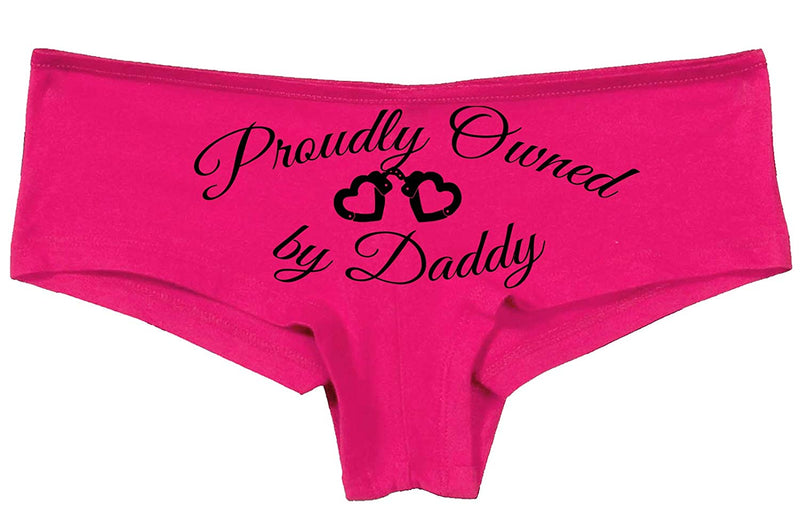 Knaughty Knickers BDSM DDLG Proudly Owned Pink Boyshort for Baby Girl Princess