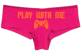 Knaughty Knickers Play with Me Video Game Sexy Flirt Gamer Girl Pink Boyshort