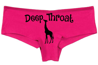 Knaughty Knickers Deep Throat Cute Giraffe Funny Sexy Pink Underwear Panty Game