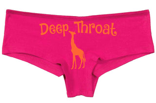 Knaughty Knickers Deep Throat Cute Giraffe Funny Sexy Pink Underwear Panty Game