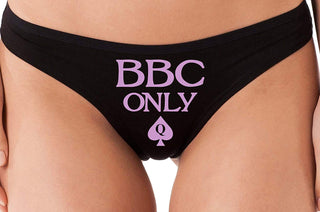 Knaughty Knickers BBC Only Queen of Spades for Big Black Cock Thong Panties