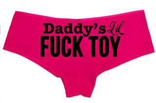 Daddys Little Lil Fuck Toy Fucktoy - Fuchsia Pink Boyshort