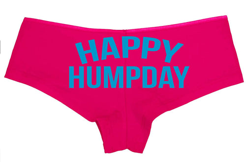 Knaughty Knickers Happy Humpday Selfies Sexy Pink Boyshorts for Social Media