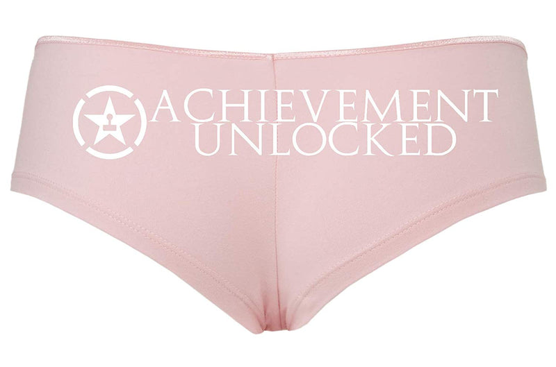 Knaughty Knickers Achievement Unlocked Video Game RPG Pink Boyshort Sexy Flirty