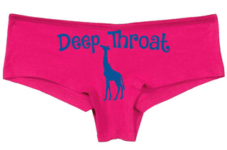 Knaughty Knickers Deep Throat Cute Giraffe Funny Sexy Pink Underwear Panty Game