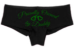 Knaughty Knickers BDSM DDLG Proudly Owned Black Boyshort for Baby Girl Princess