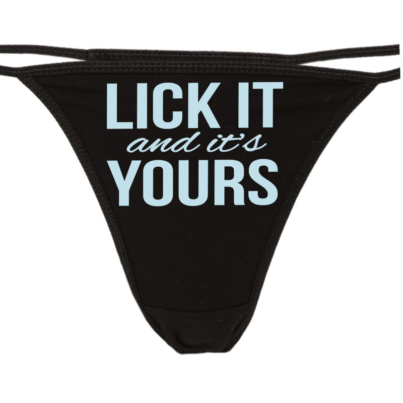 Women Sexy Lick Me Eat Me F Me Underwear Briefs Knickers Lingerie Panties