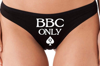 Knaughty Knickers BBC Only Queen of Spades for Big Black Cock Thong Panties