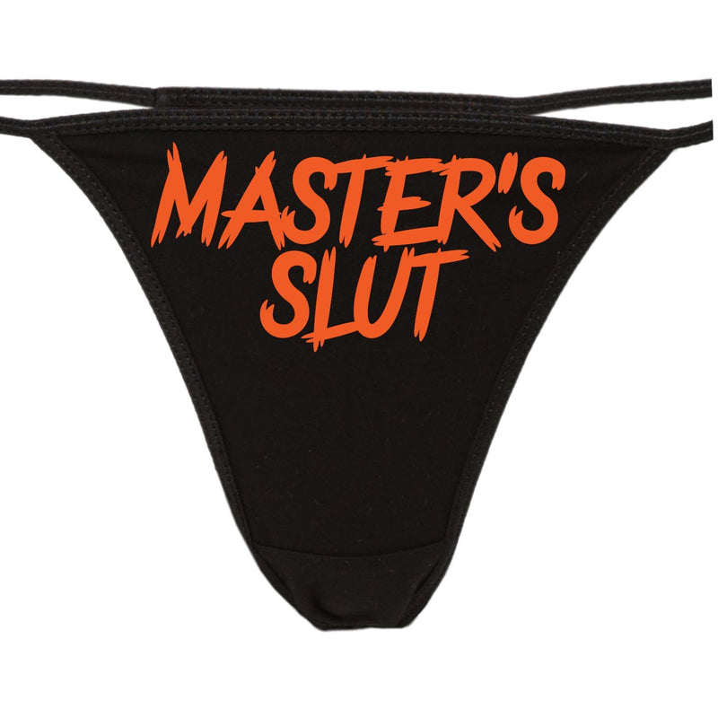 Knaughty Knickers - Master's Slut Thong Panties - Masters Property - B –  Cat House Riot