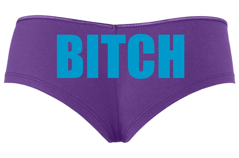 Knaughty Knickers Bitch Sexy Underwear Purple Boyshort Panties Rude Na –  Cat House Riot