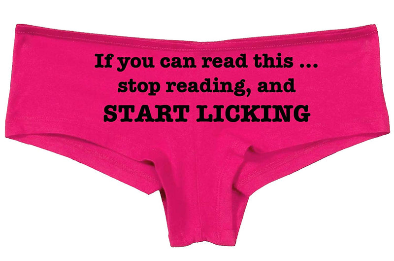 Kanughty Knickers If You Can Read This Stop Reading Start Licking Pink Panties