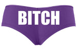 Knaughty Knickers Bitch Sexy Underwear Purple Boyshort Panties Rude Nasty dom Slut
