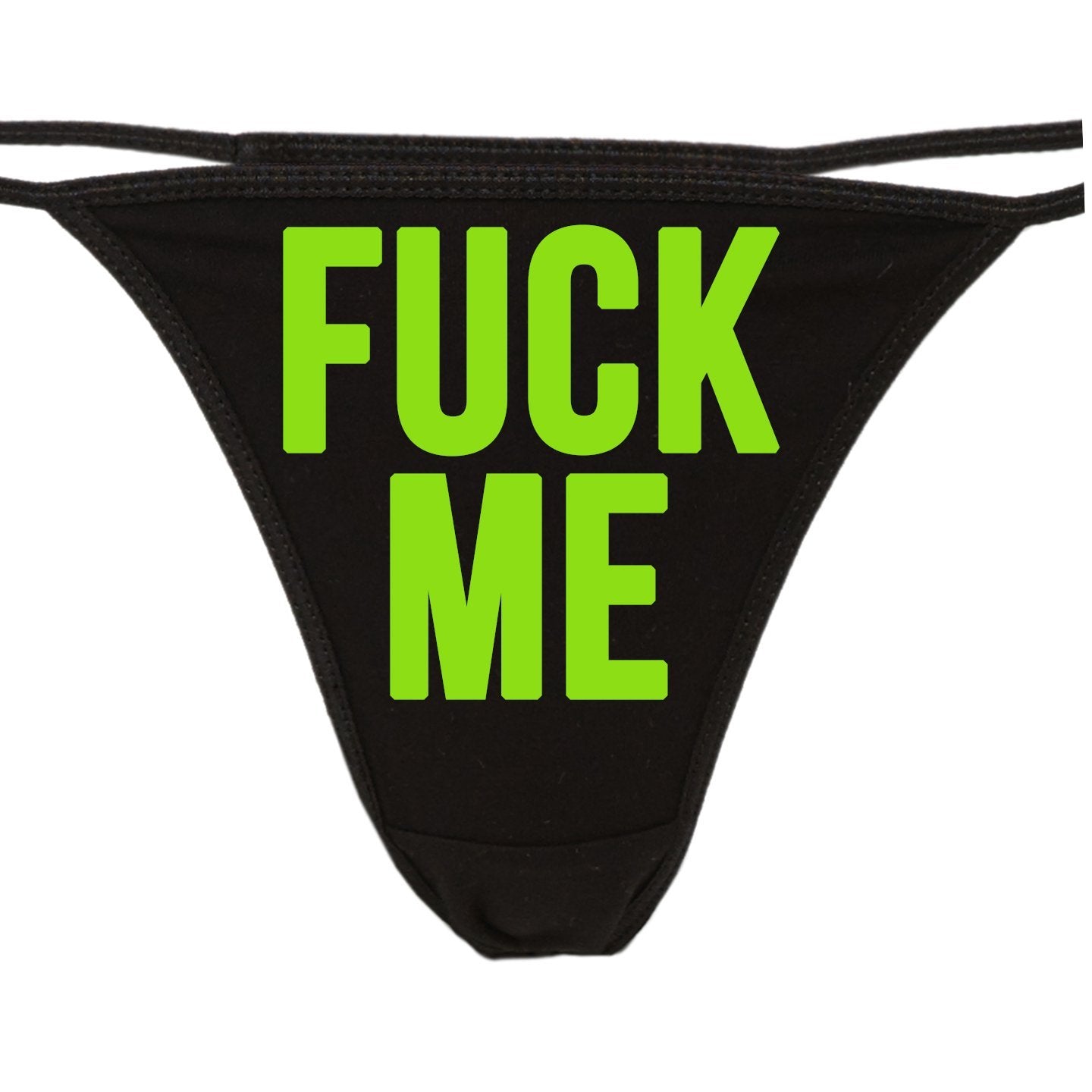 Fuck Me - Black String Side Thong Underwear – Cat House Riot