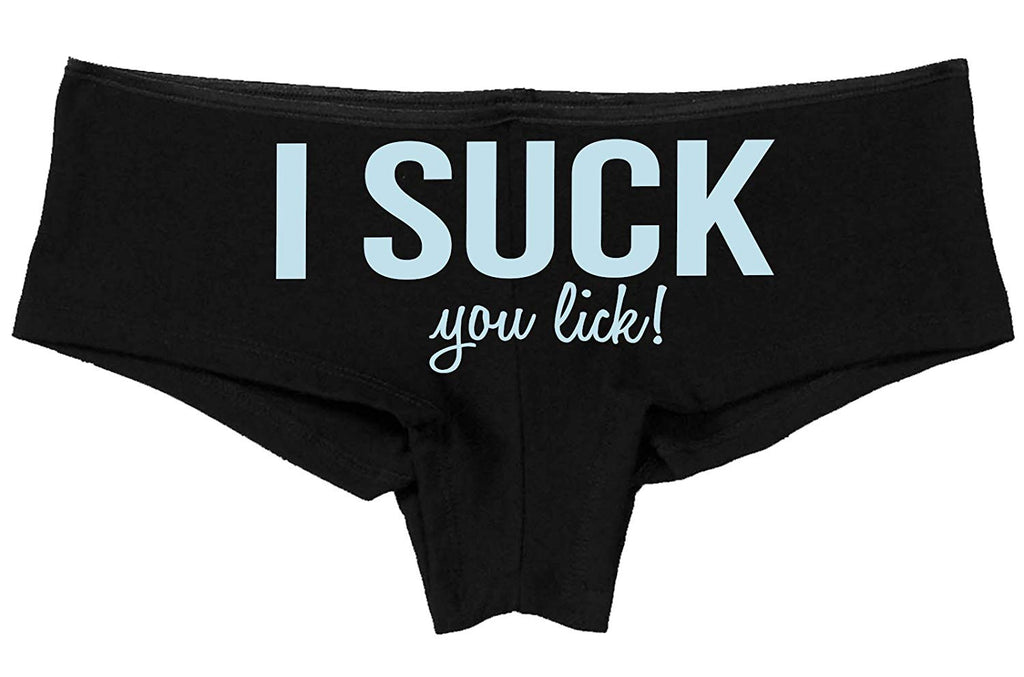 Knaughty Knickers - I Suck You Lick Flirty Boy Short Panties - All You –  Cat House Riot