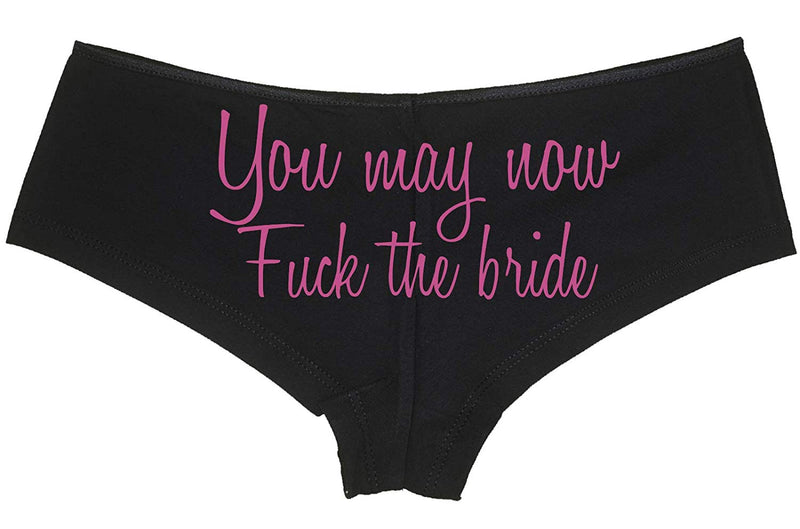 Knaughty Knickers You May Now Fuck The Bride Honeymoon Bridal Sexy Bla –  Cat House Riot