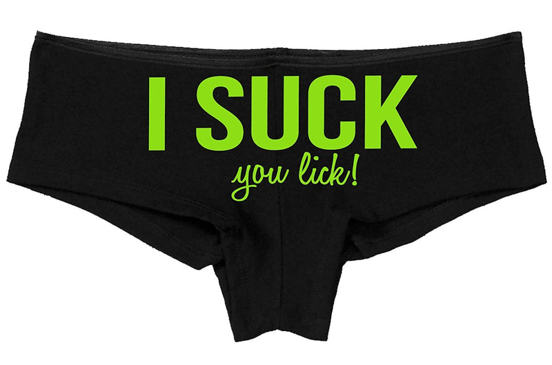 Knaughty Knickers - I Suck You Lick Flirty Boy Short Panties - All You can eat me Oral Sex Boyshort Underwear The Panty Game