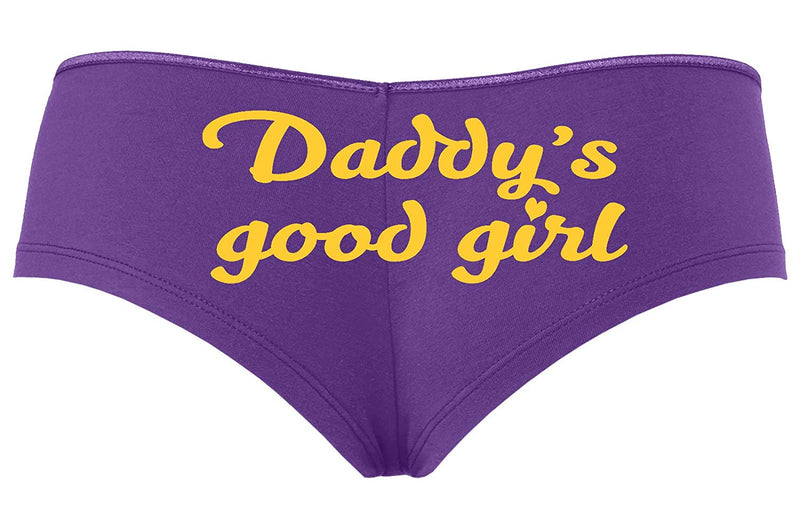 Knaughty Knickers Daddy's Good Girl Cute Sexy Purple Boyshort Panties – Cat  House Riot
