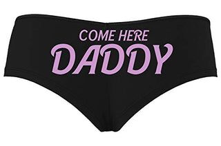 Come Here Daddy - Black Boyshort Panties