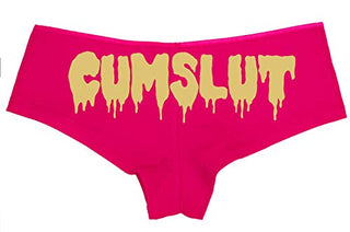 Cumslut Cum Slut - Fuchsia Pink Boyshort