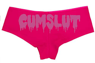 Cumslut Cum Slut - Fuchsia Pink Boyshort