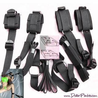 Under Bed restraint light bondage system cuffs