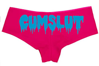 Cumslut Cum Slut - Fuchsia Pink Boyshort