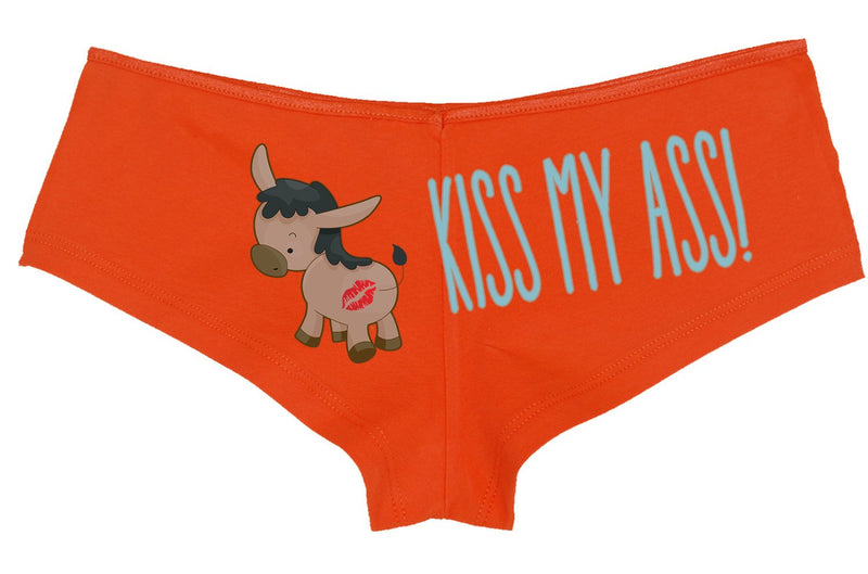 KISS MY ASS  boy short panties new boyshort color choices sexy funny ass tray cute donkey