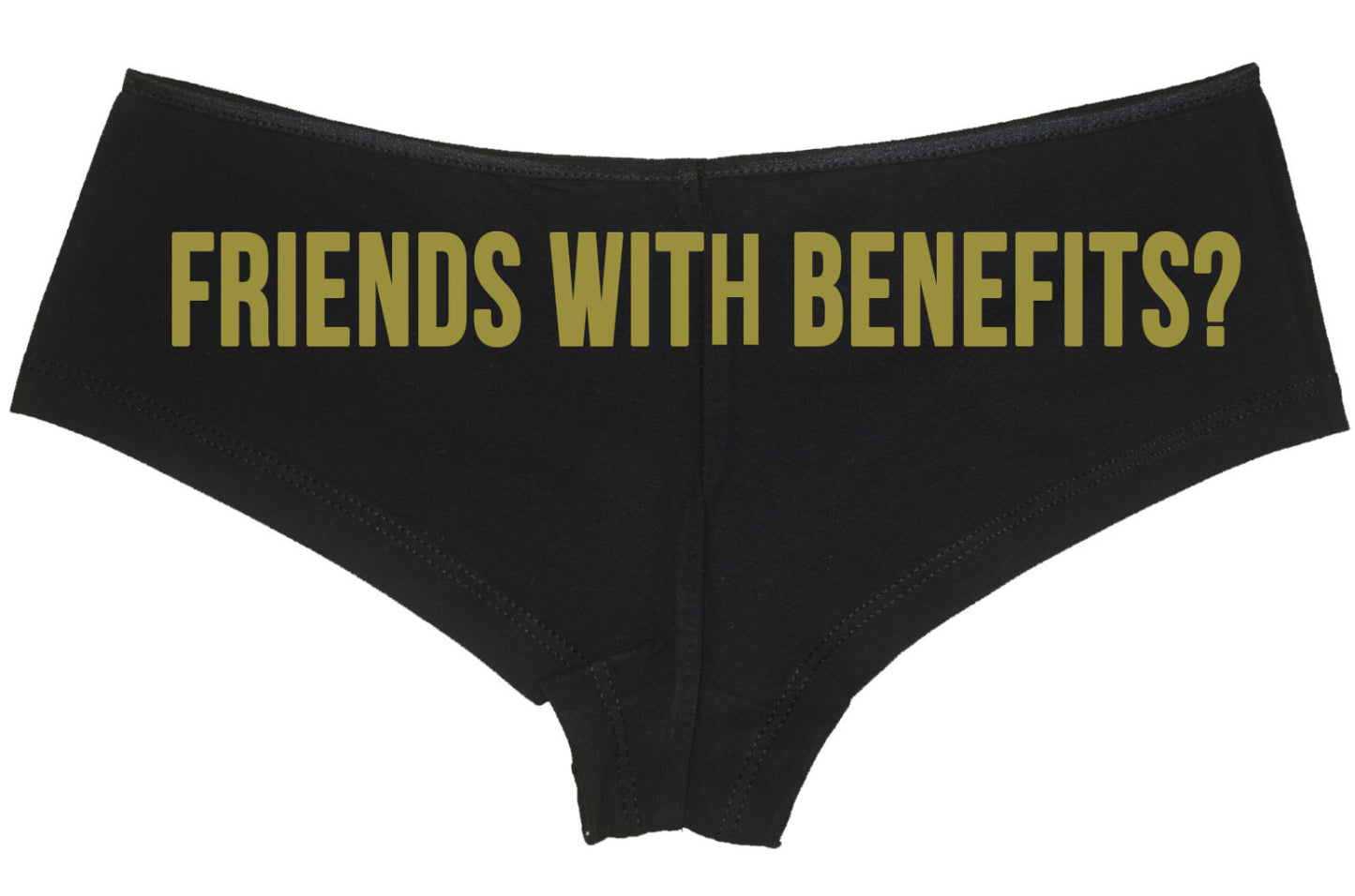 FRIENDS WITH BENEFITS?  - BLACK BOYSHORTS