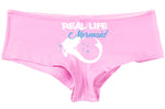 REAL LIFE MERMAID panties boy short boyshort lots of color choices sexy funny flirty bachelorette panty game hen party rave festival