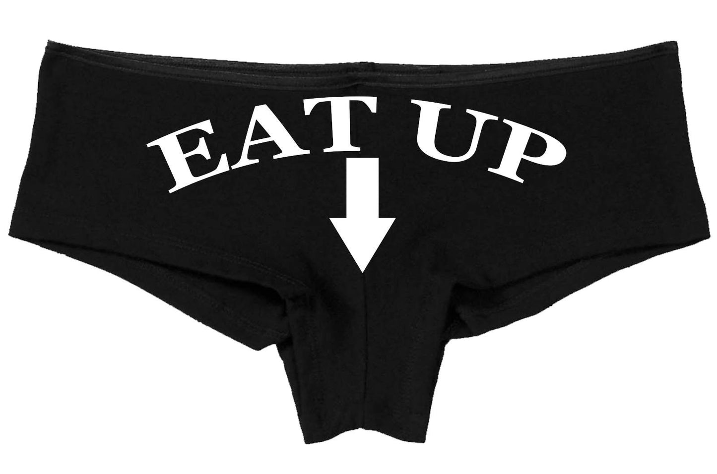 EAT UP - BLACK BOYSHORT