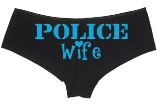 POLICE WIFE - BLACK BOYSHORT