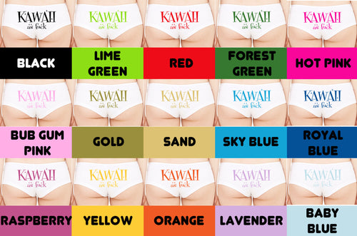 KAWAII AS F**K boy short nerdy panty booty Panties boyshort color choices sexy funny cute Japanese sexy geek anime senpai cartoon WHITE