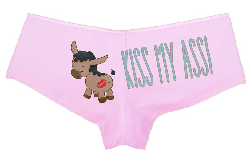 KISS MY ASS  boy short panties new boyshort color choices sexy funny ass tray cute donkey