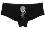 SPACE ALIEN for raves festivals peace high 420 dope marijuana leaf pot weed boy short panty panties new boyshort sexy ass tray roll on it