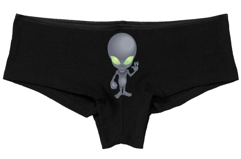 SPACE ALIEN for raves festivals peace high 420 dope marijuana leaf pot weed boy short panty panties new boyshort sexy ass tray roll on it